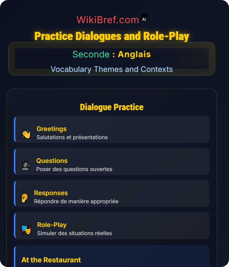 Identity and Personal Life Vocabulary Themes and Contexts