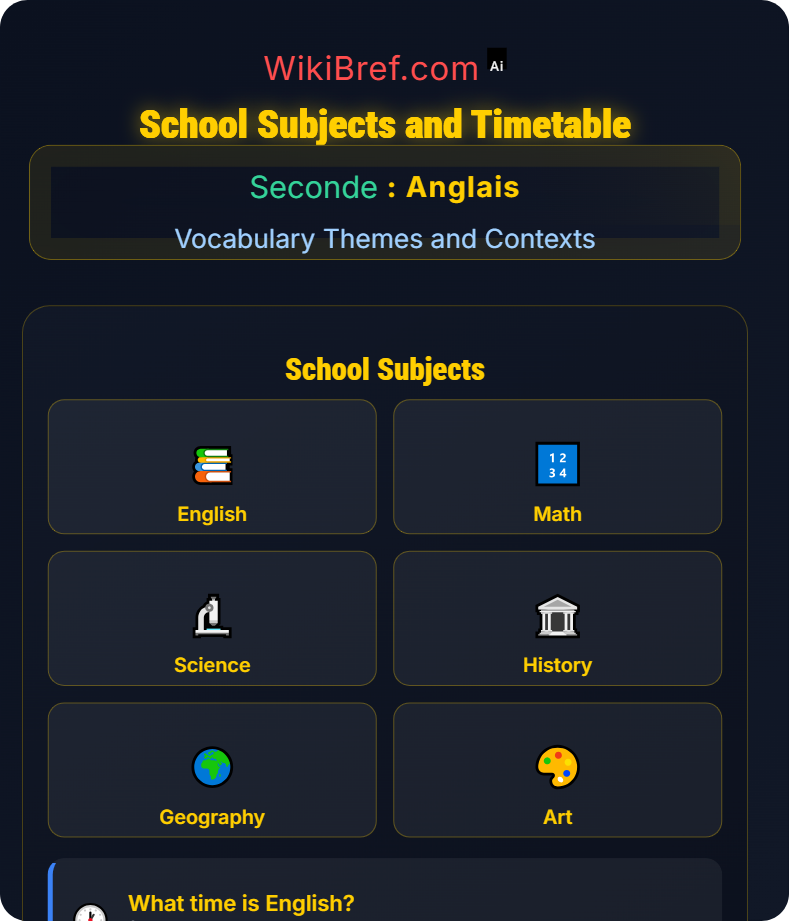Education, Careers and Aspirations Vocabulary Themes and Contexts