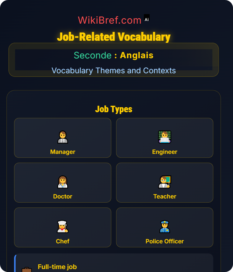 Education, Careers and Aspirations Vocabulary Themes and Contexts