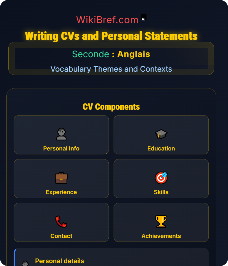 Education, Careers and Aspirations Vocabulary Themes and Contexts