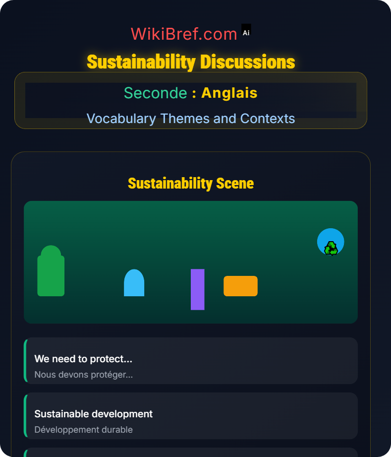 Environment and Science Vocabulary Themes and Contexts