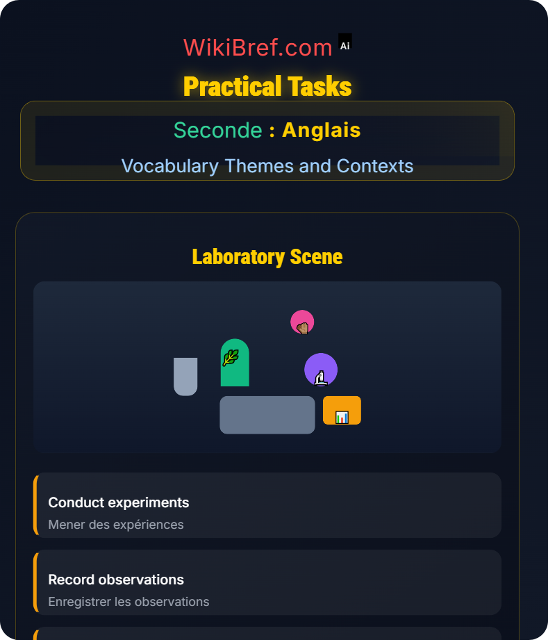Environment and Science Vocabulary Themes and Contexts