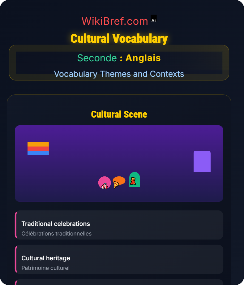 Historical and Cultural Contexts Vocabulary Themes and Contexts