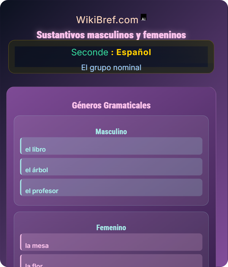 Género y número El grupo nominal