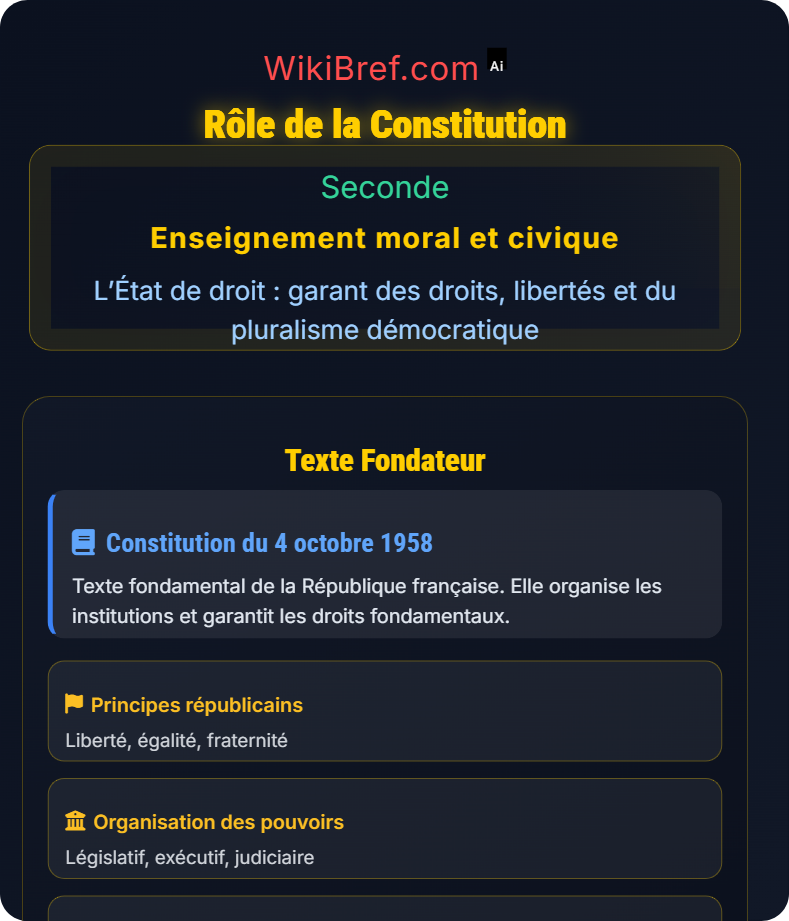 Qu’est-ce que l’État de droit ? L’État de droit : garant des droits, libertés et du pluralisme démocratique