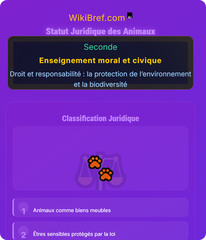 Quelle protection et quels droits pour les animaux ? Droit et responsabilité : la protection de l’environnement et la biodiversité