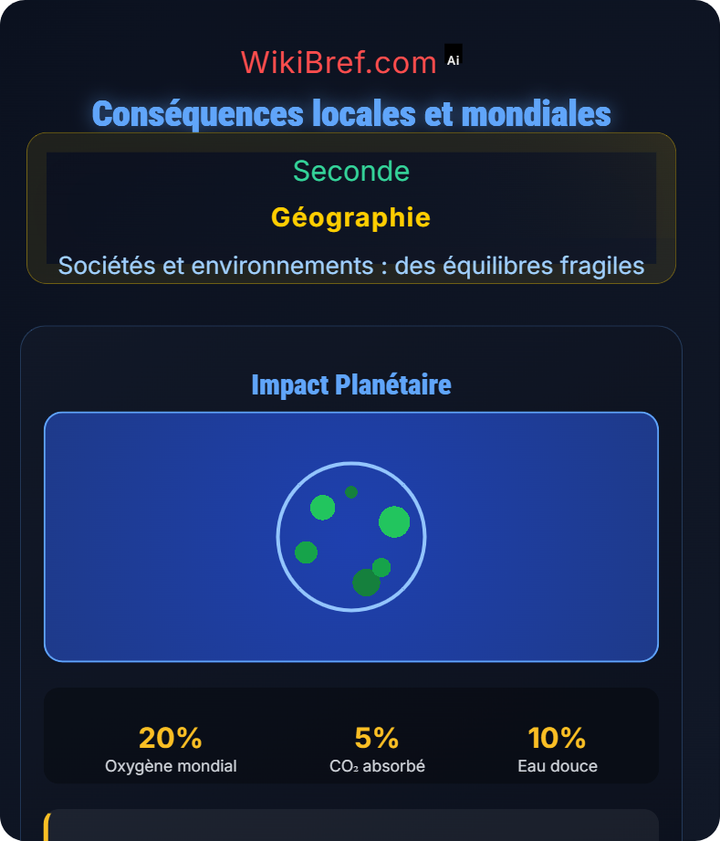 Des ressources majeures sous pression : l’exemple de la forêt amazonienne Sociétés et environnements : des équilibres fragiles