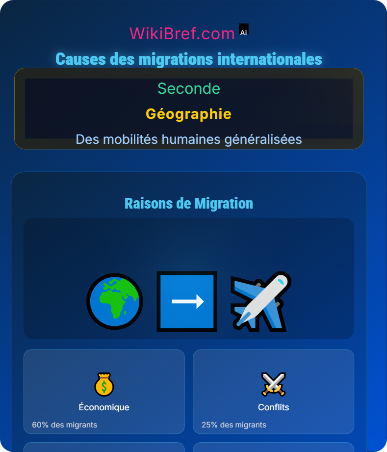 Enjeux et défis des migrations internationales Des mobilités humaines généralisées