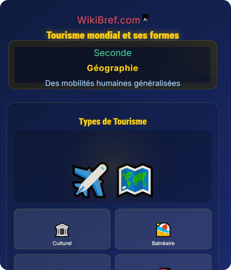 Les mobilités touristiques à l’échelle mondiale : étude comparative entre les USA et Dubaï Des mobilités humaines généralisées