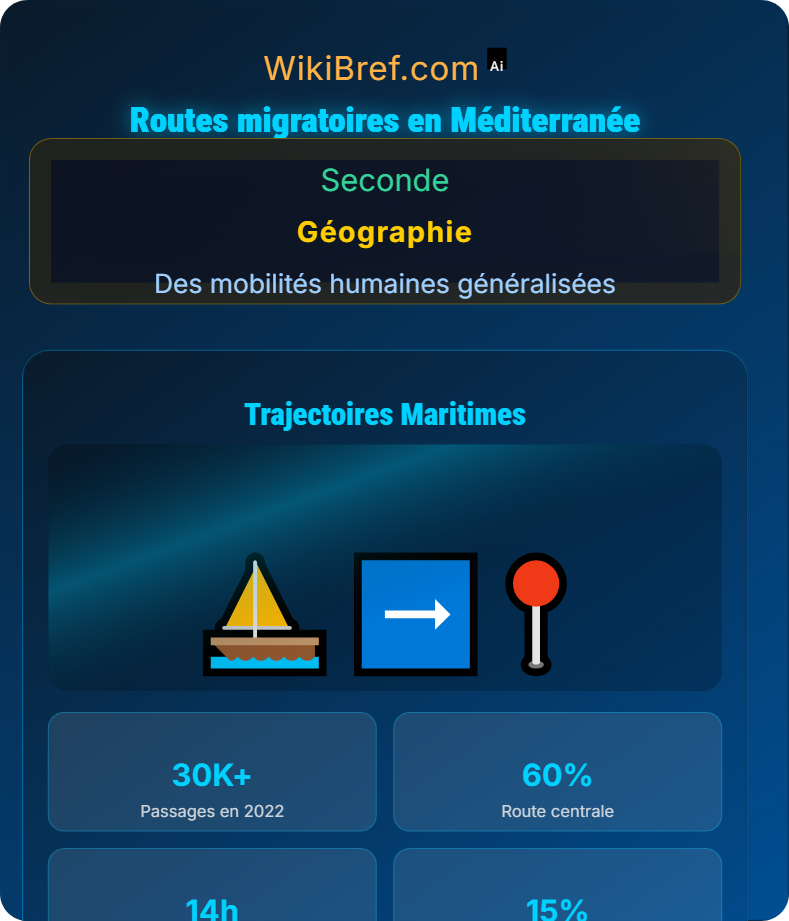 La mer Méditerranée : un bassin migratoire Des mobilités humaines généralisées