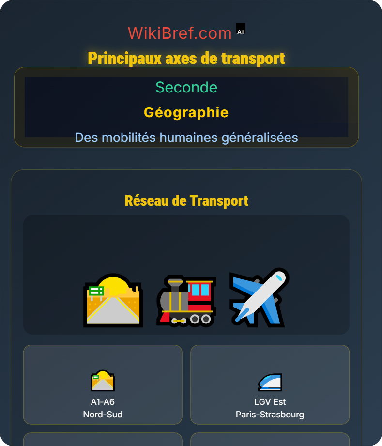 La France : mobilités, transports et enjeux d’aménagement Des mobilités humaines généralisées