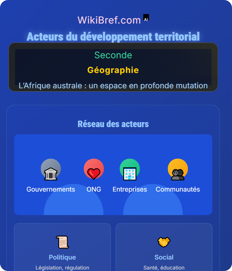 L’aménagement et la valorisation des milieux d’Afrique australe L’Afrique australe : un espace en profonde mutation