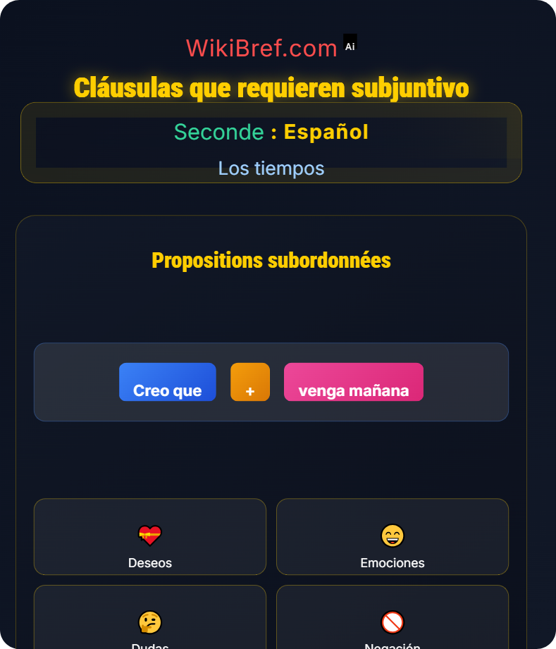 Presente de indicativo y subjuntivo Los tiempos