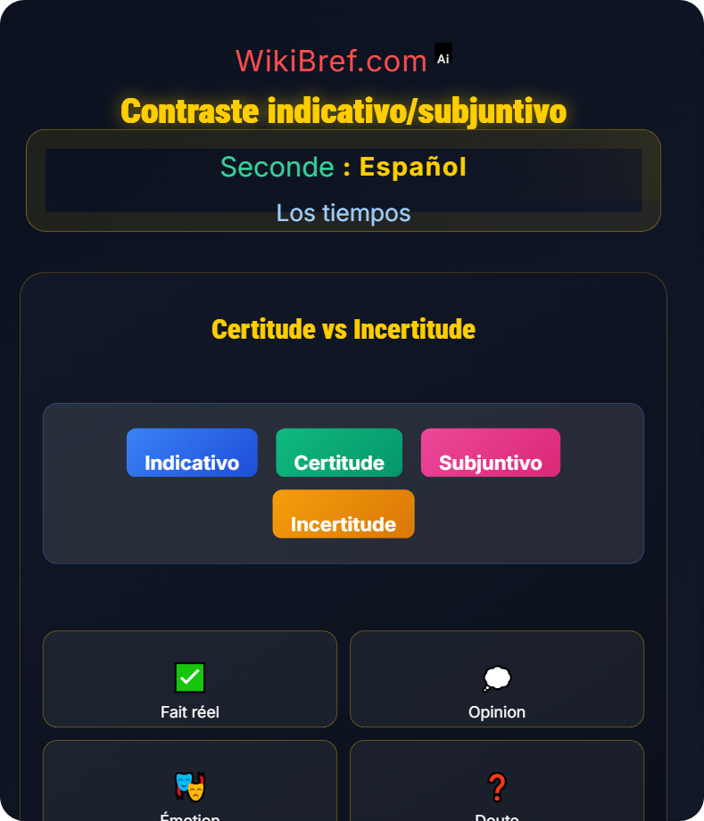 Presente de indicativo y subjuntivo Los tiempos