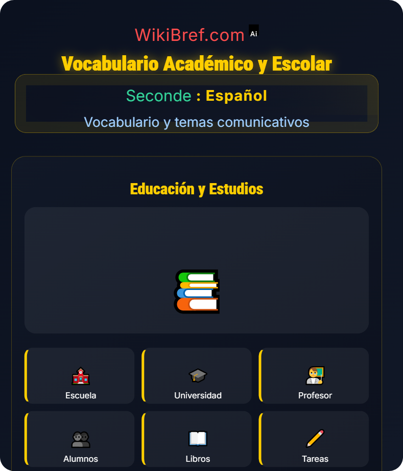 Educación, estudios y futuro profesional Vocabulario y temas comunicativos