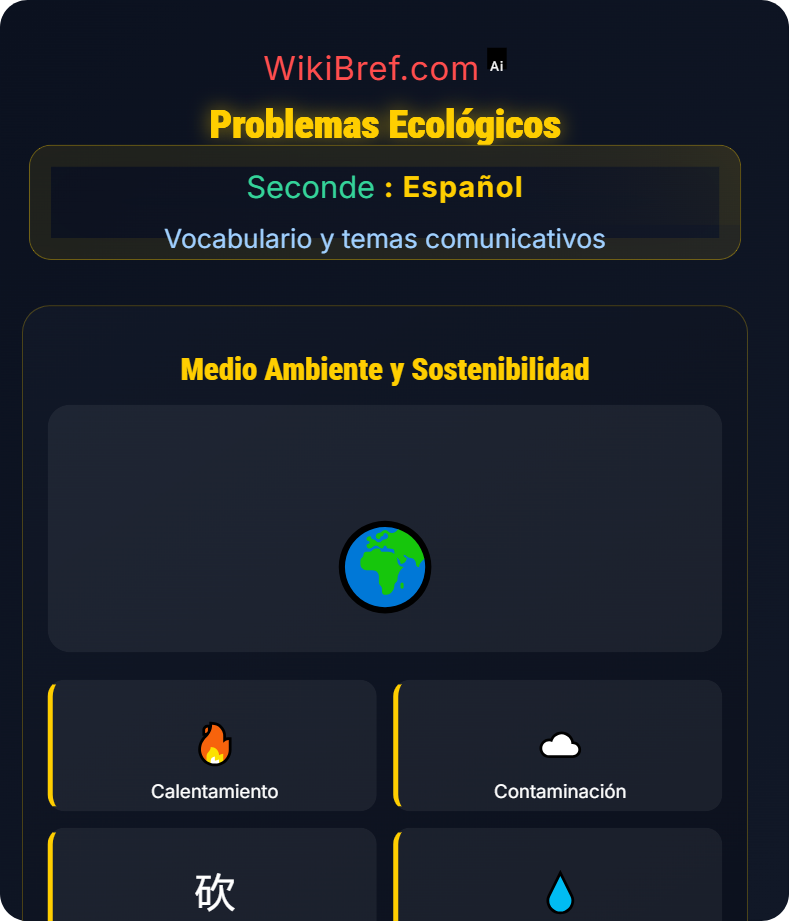 Medio ambiente y sostenibilidad Vocabulario y temas comunicativos