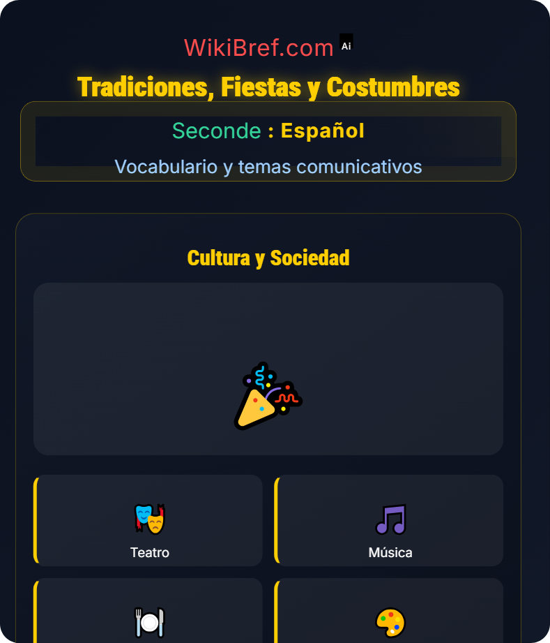 Cultura y sociedad hispanohablante Vocabulario y temas comunicativos