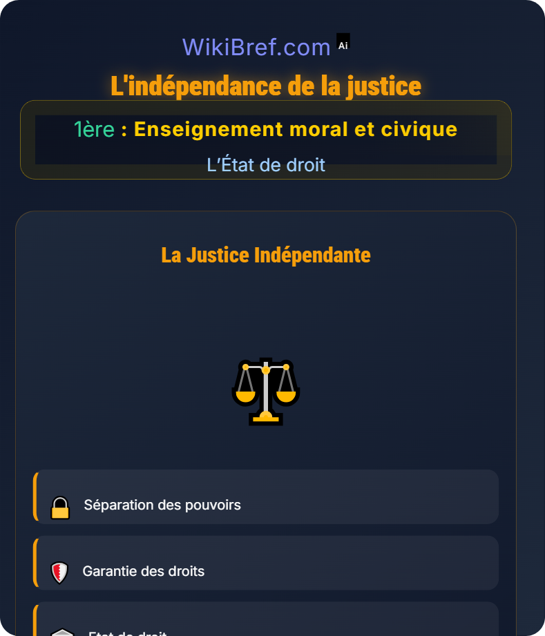 La justice L’État de droit