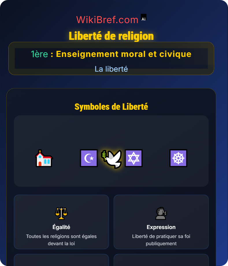 Les libertés fondamentales La liberté