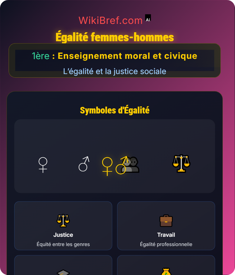 Le principe d’égalité L’égalité et la justice sociale