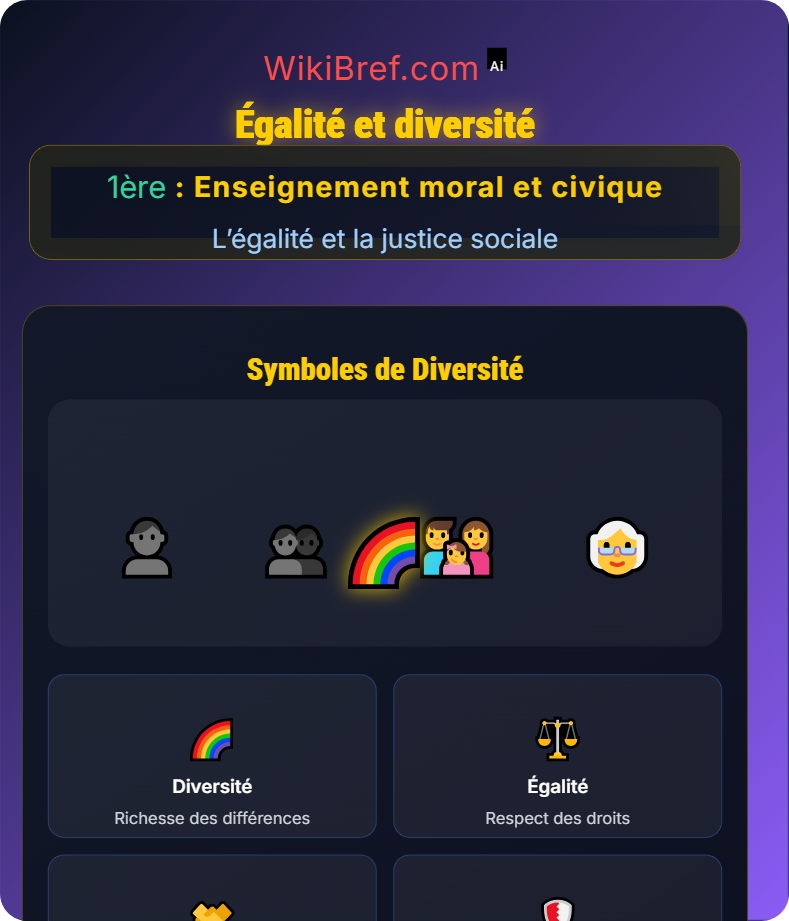 Le principe d’égalité L’égalité et la justice sociale