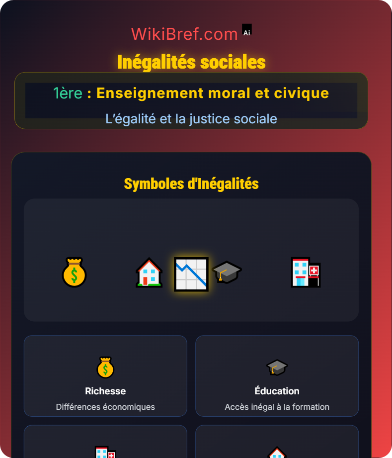 Les inégalités L’égalité et la justice sociale