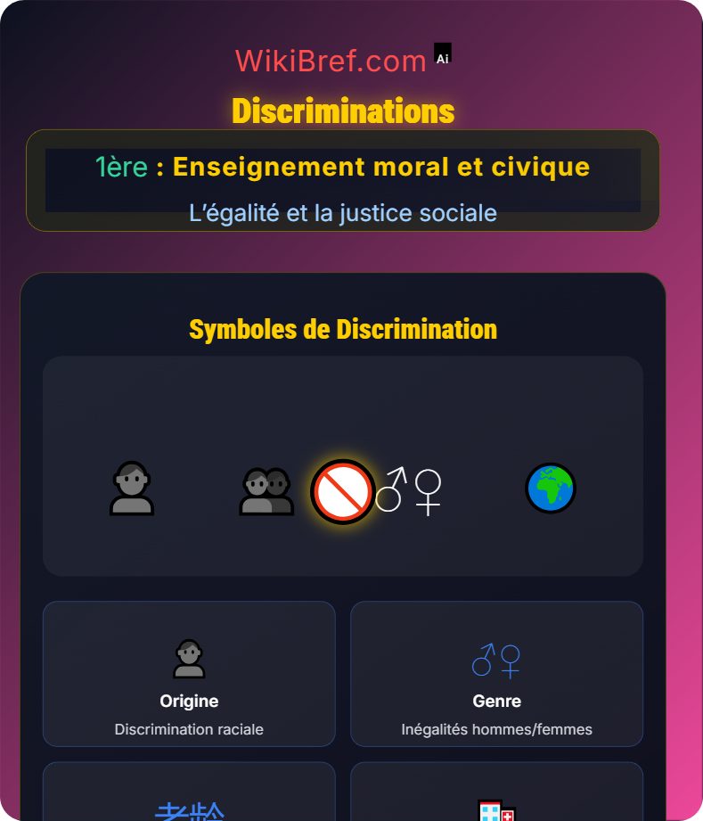 Les inégalités L’égalité et la justice sociale