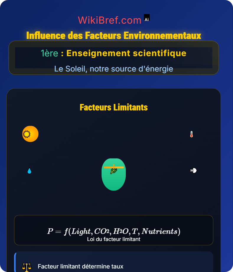 La photosynthèse : conversion de l'énergie solaire Le Soleil, notre source d'énergie