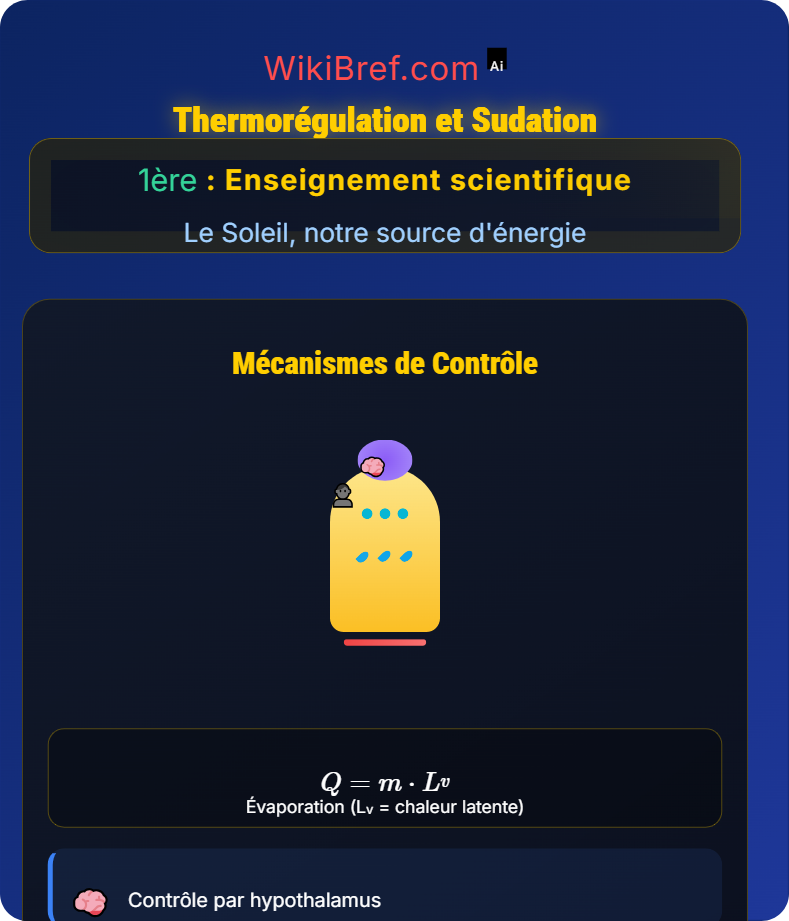 Le bilan thermique du corps humain Le Soleil, notre source d'énergie