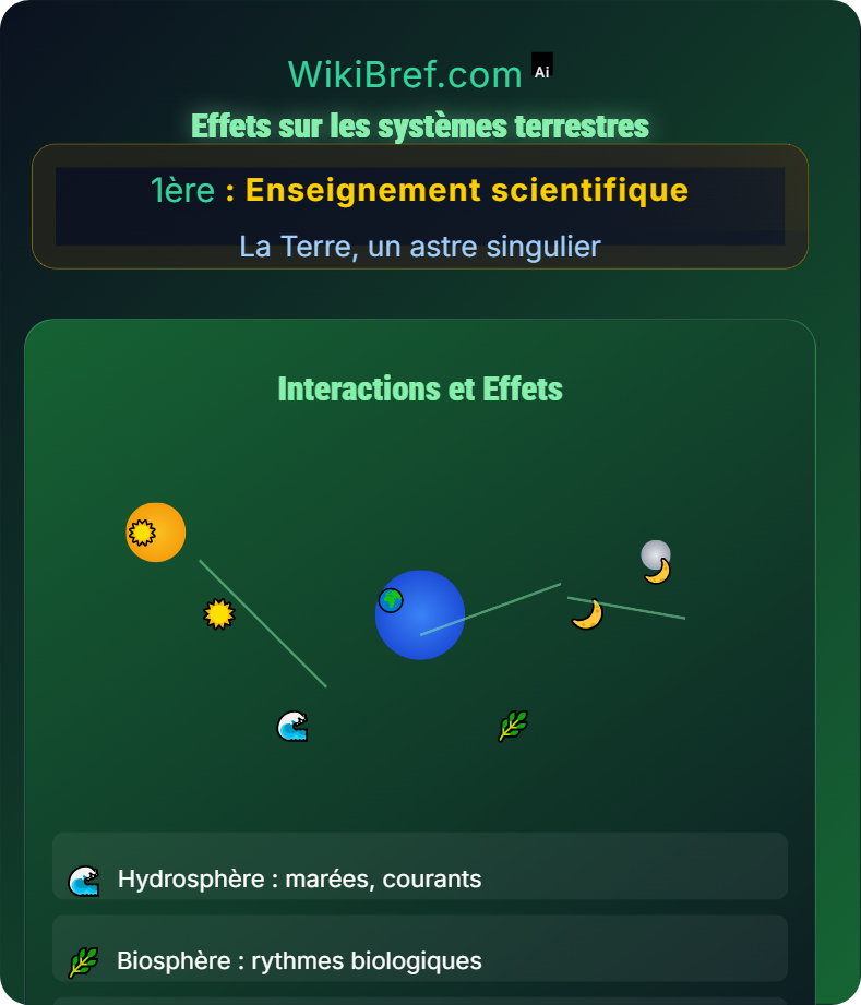 Interactions Terre–Lune–Soleil La Terre, un astre singulier