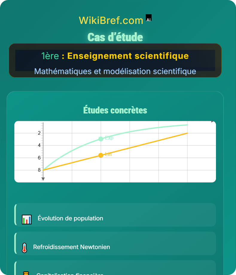Fonctions affines et exponentielles Mathématiques et modélisation scientifique