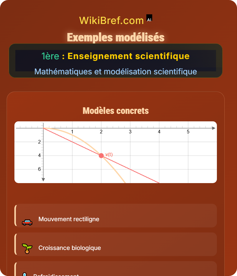 Variation instantanée et nombre dérivé Mathématiques et modélisation scientifique
