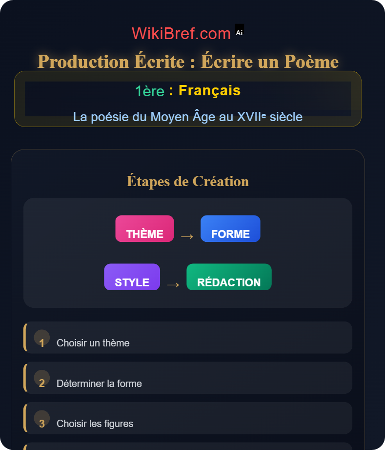 Étude de corpus poétiques La poésie du Moyen Âge au XVIIᵉ siècle