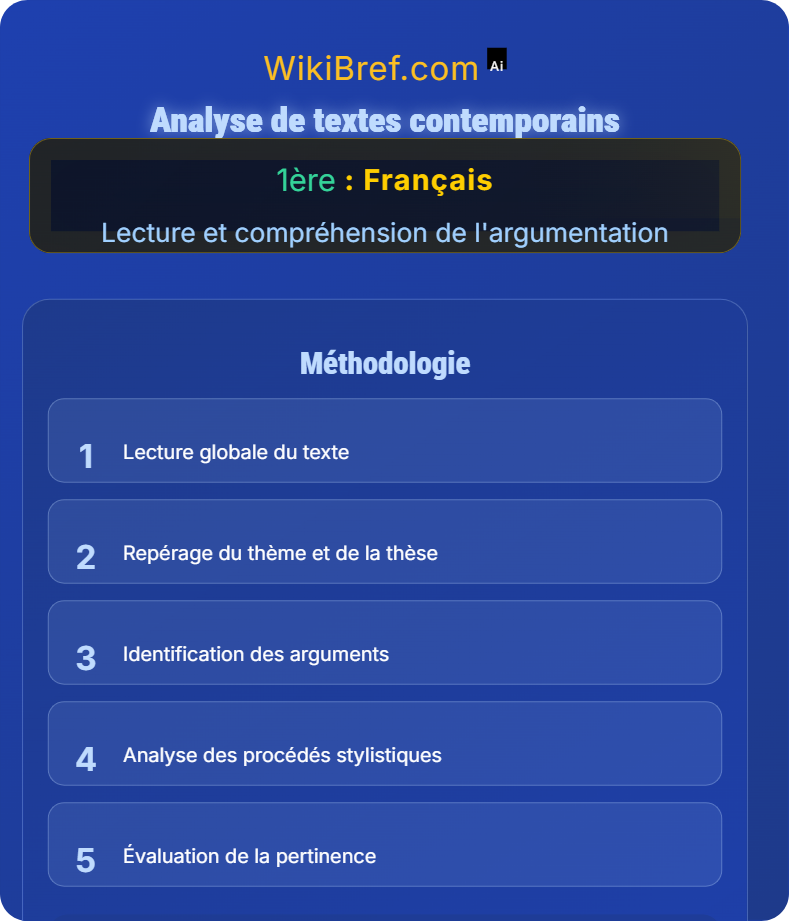 Texte argumentatif et discours Lecture et compréhension de l'argumentation
