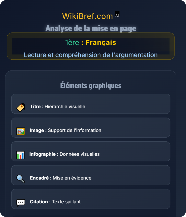 La presse et les médias Lecture et compréhension de l'argumentation