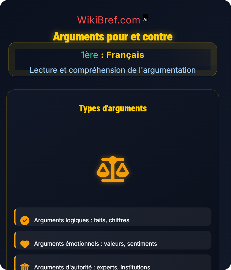 Débats et controverses Lecture et compréhension de l'argumentation