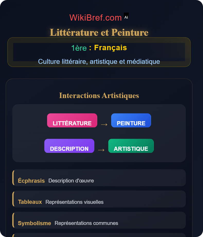 Littérature et arts Culture littéraire, artistique et médiatique