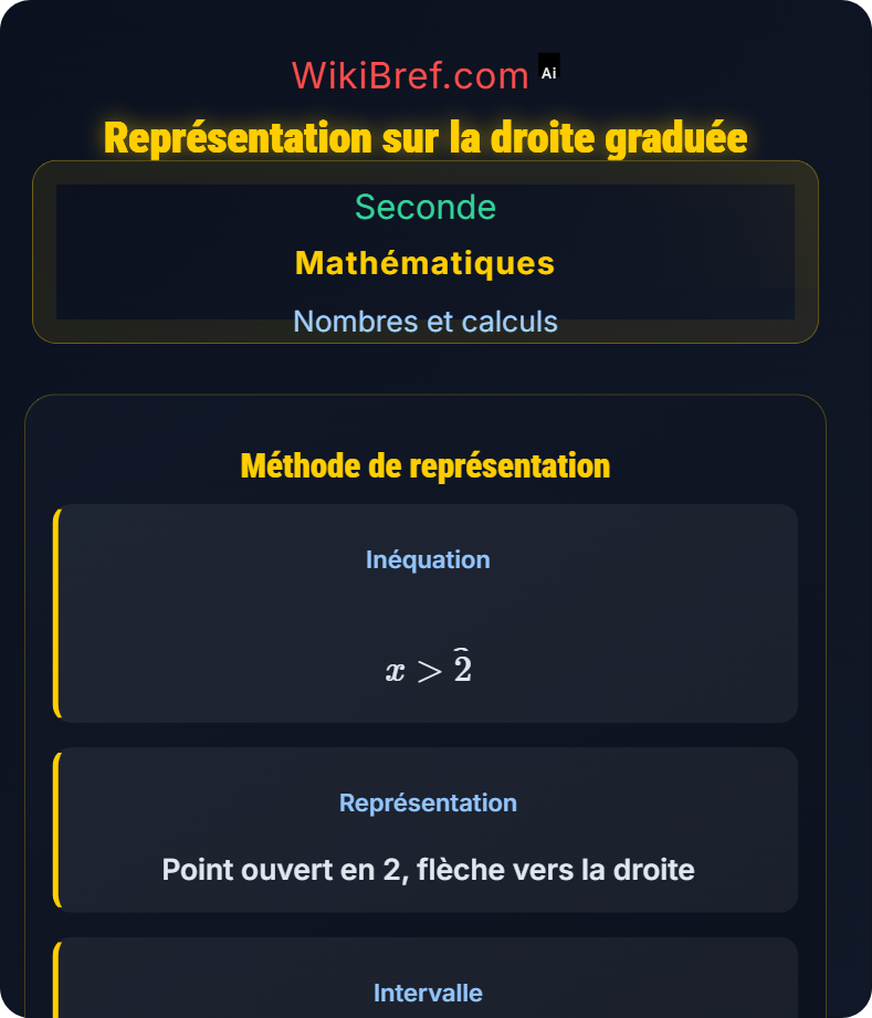 Inéquations du premier degré Nombres et calculs