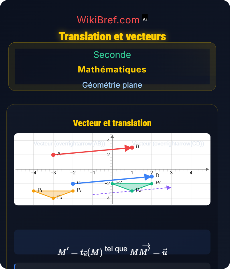 Transformations du plan Géométrie plane