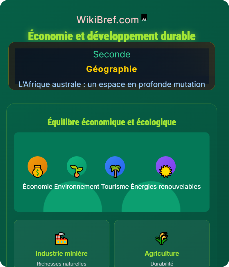 Les défis de la transition et du développement pour les pays d’Afrique australe inégalement développés L’Afrique australe : un espace en profonde mutation