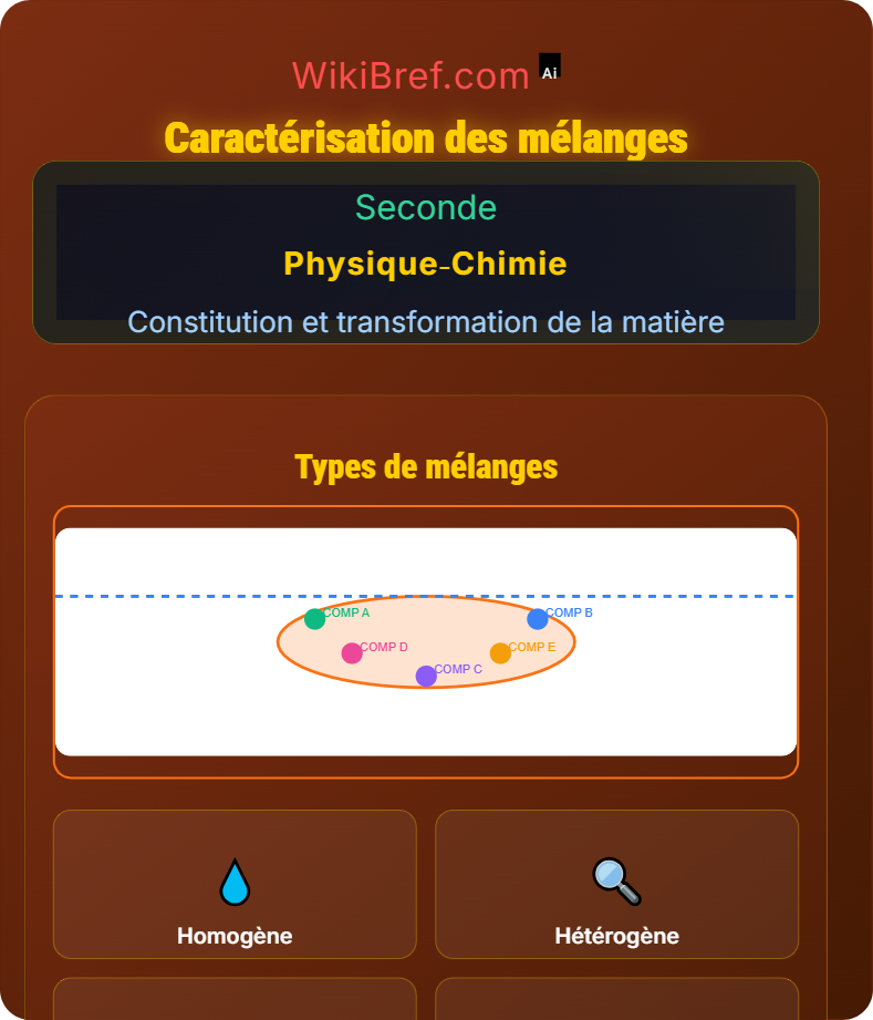 Corps purs et mélanges Constitution et transformation de la matière