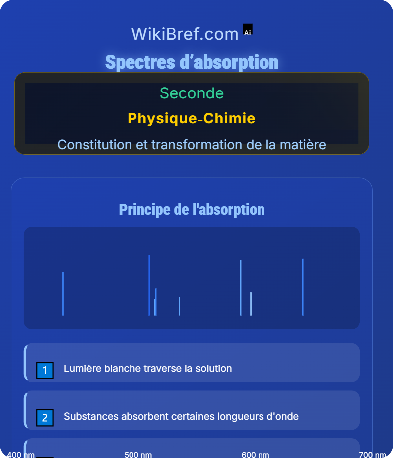 Identification d'une espèce chimique Constitution et transformation de la matière
