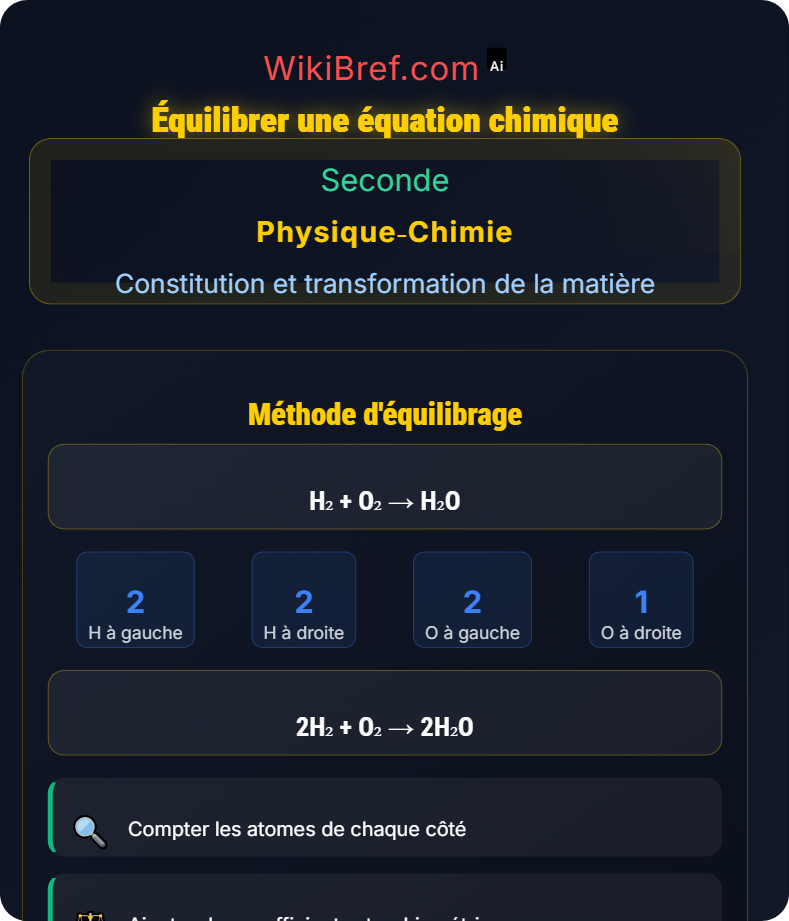 Transformations chimiques Constitution et transformation de la matière