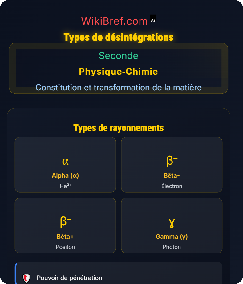 Transformations nucléaires Constitution et transformation de la matière