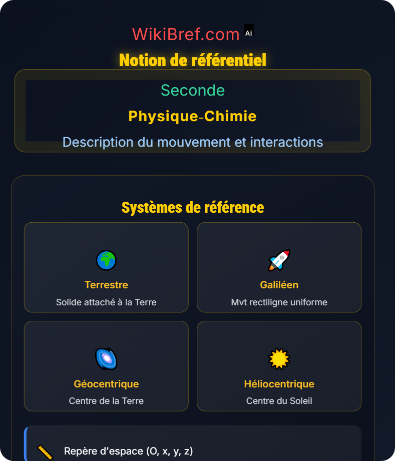 Relativité du mouvement Description du mouvement et interactions