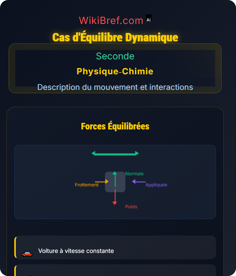 Principe d’inertie Description du mouvement et interactions