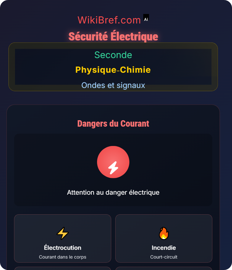 Intensité et tension dans un circuit électrique Ondes et signaux