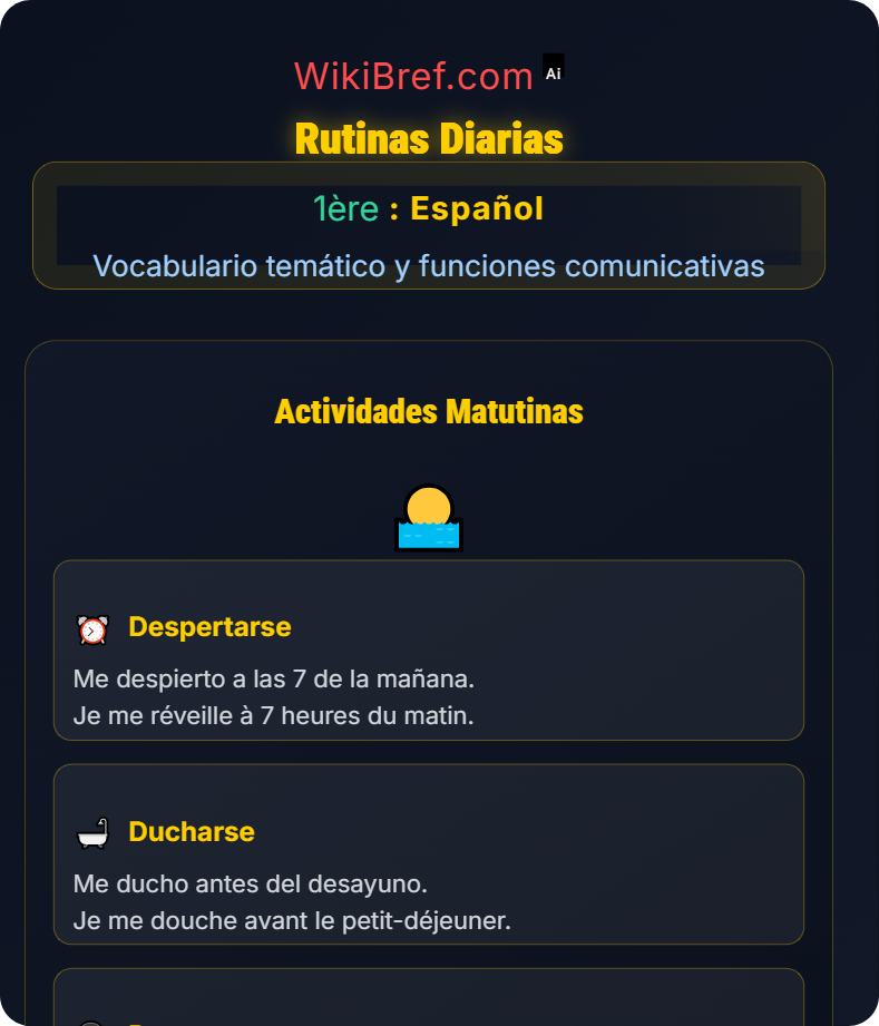 Vida diaria y cultura Vocabulario temático y funciones comunicativas