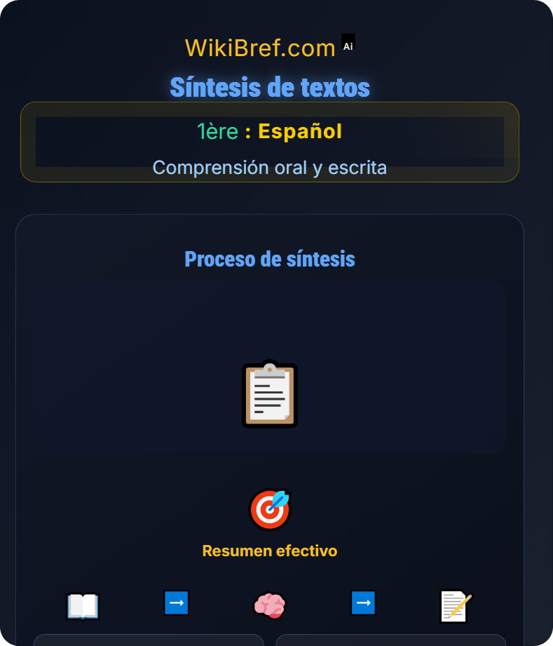 Comprensión escrita Comprensión oral y escrita