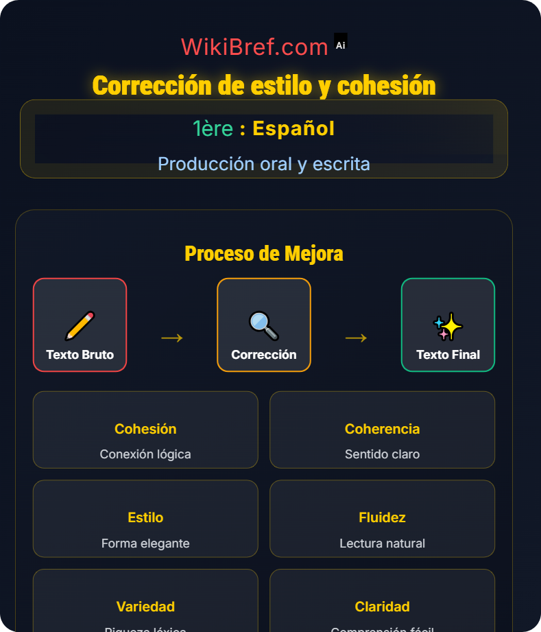 Producción escrita Producción oral y escrita